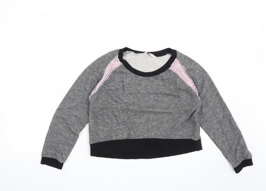 Sophie Girls Grey   Pullover Sweatshirt Size 12-13 Years