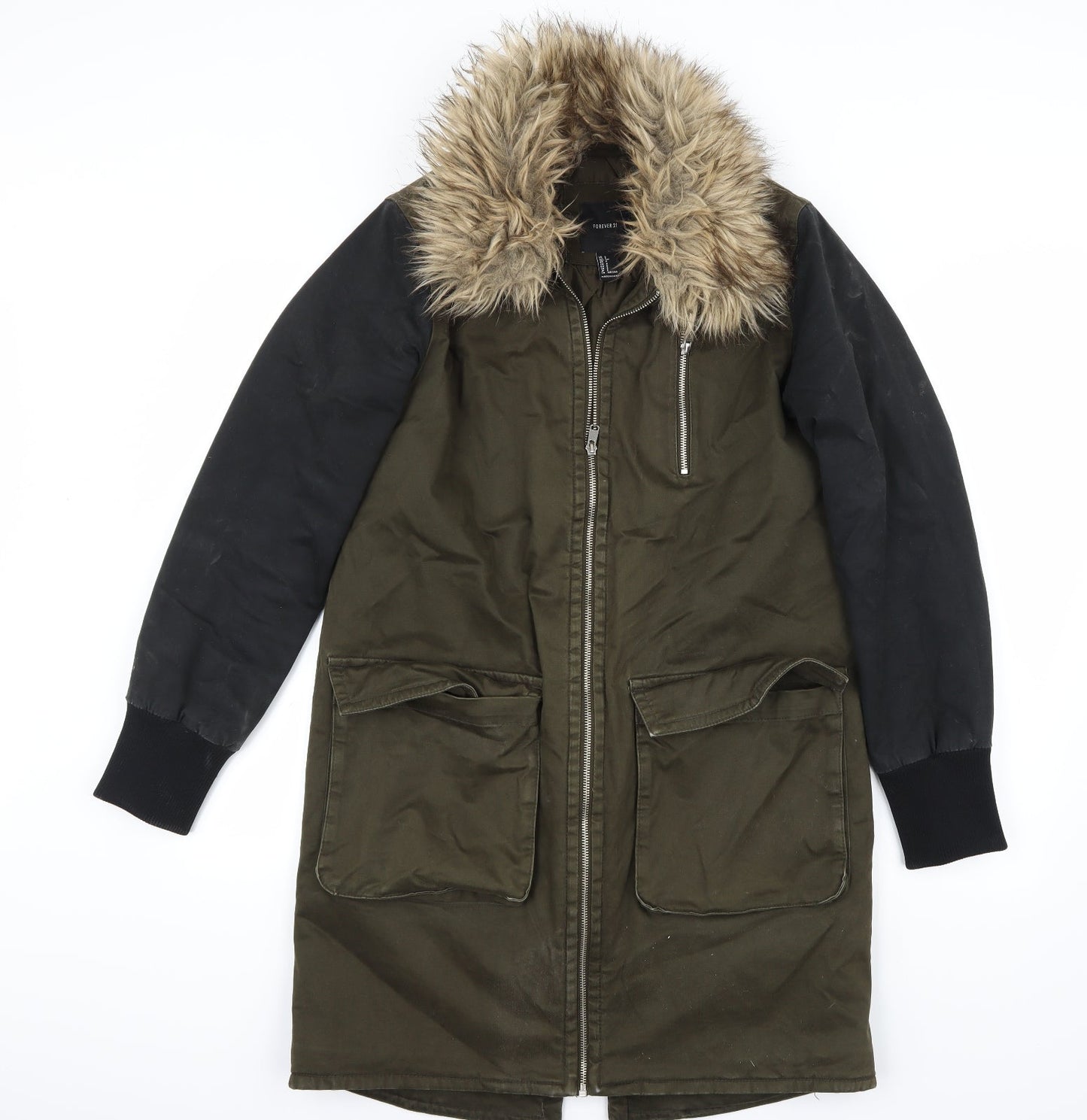 FOREVER 21 Womens Green   Jacket Coat Size S