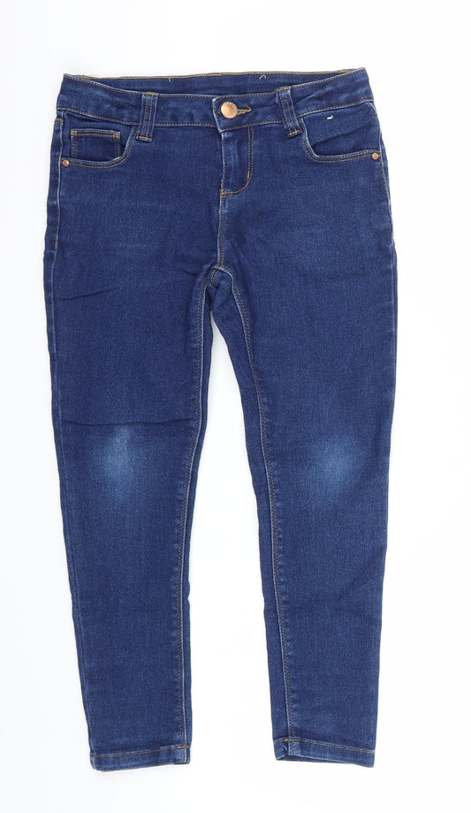 Preworn Girls Blue   Straight Jeans Size 6 Years