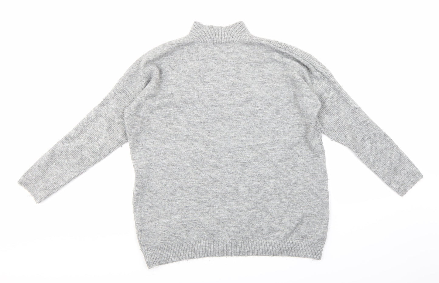 Peacocks Womens Grey  Knit Pullover Jumper Size S