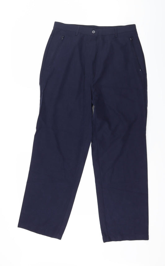 Preworn Womens Blue   Trousers  Size 12 L26 in