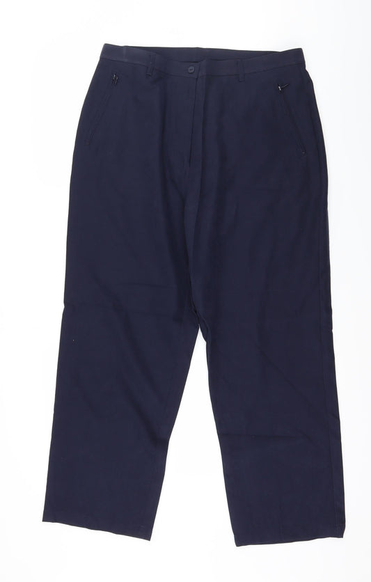 Preworn Womens Blue   Trousers  Size 16 L27 in