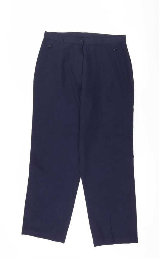 Preworn Womens Blue   Trousers  Size 12 L26 in