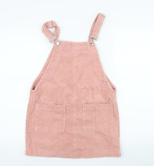 FOREVER 21 Womens Pink  Corduroy Pinafore/Dungaree Dress  Size S