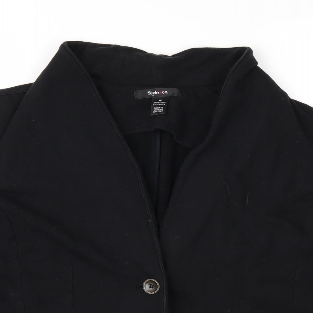 Style&co. Womens Black   Jacket  Size M