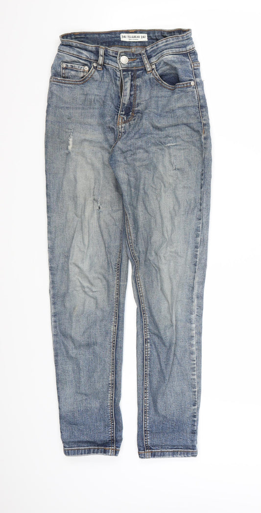 Pull & Bear Mens Blue  Denim Skinny Jeans  L26 in