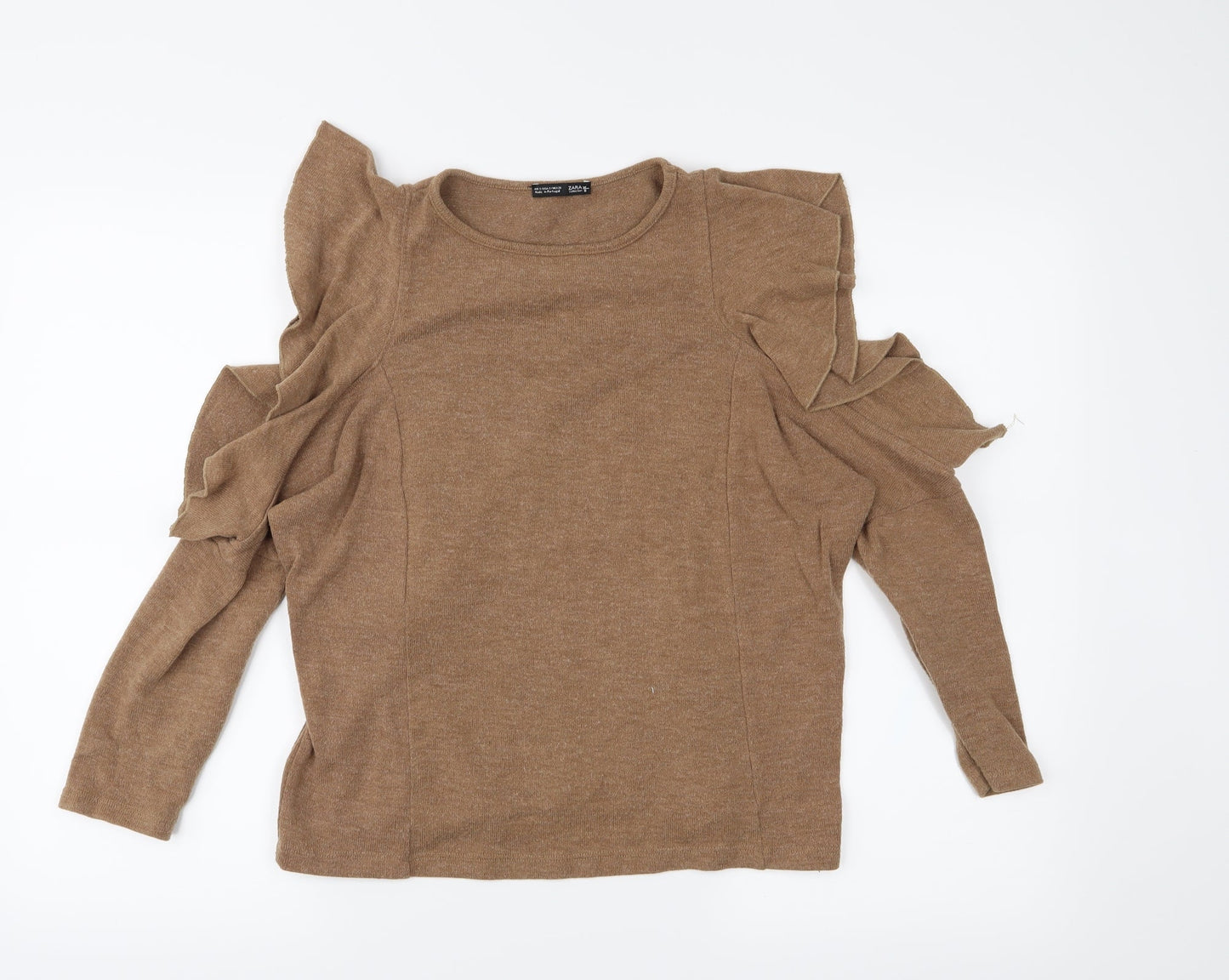 Zara Womens Brown   Pullover Jumper Size S