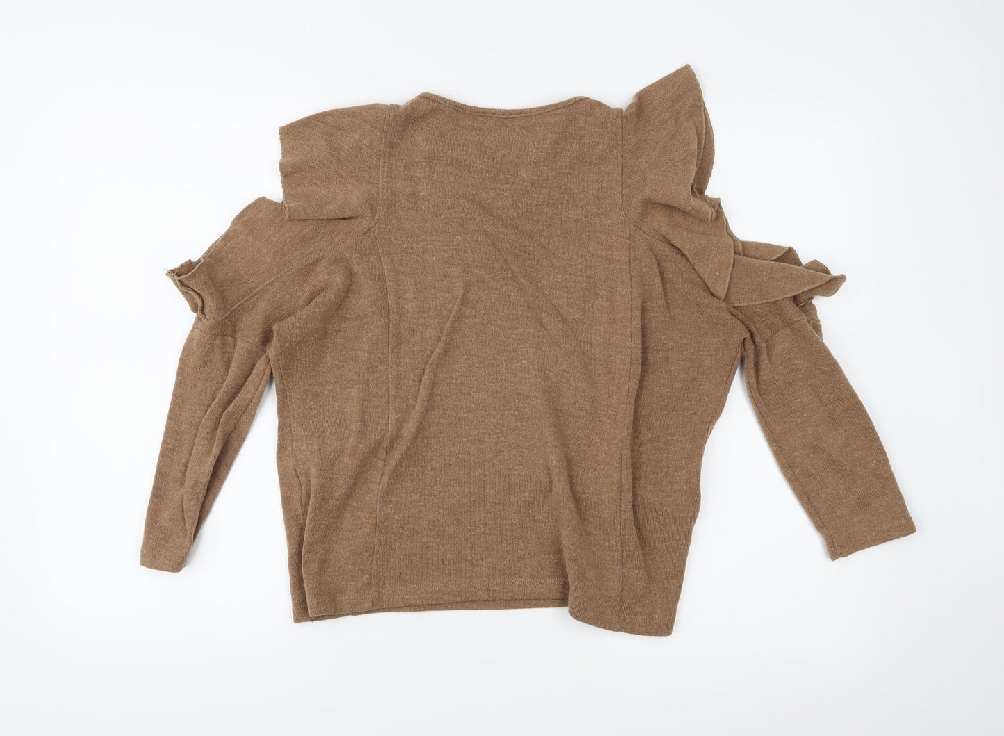Zara Womens Brown   Pullover Jumper Size S