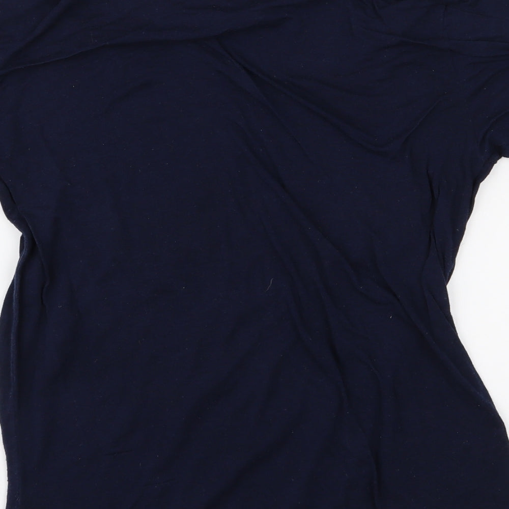 Torkia Apparel Womens Blue   Basic T-Shirt Size S