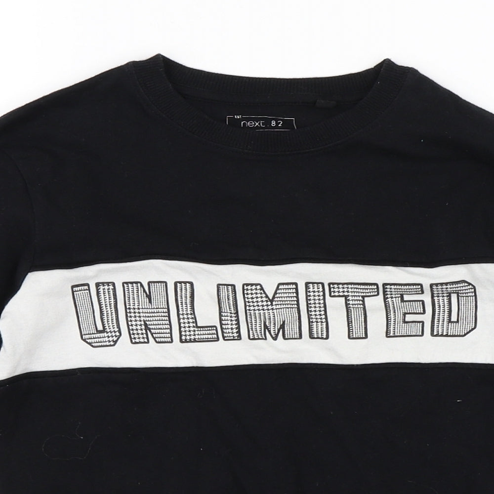 NEXT Boys Black   Basic T-Shirt Size 6 Years