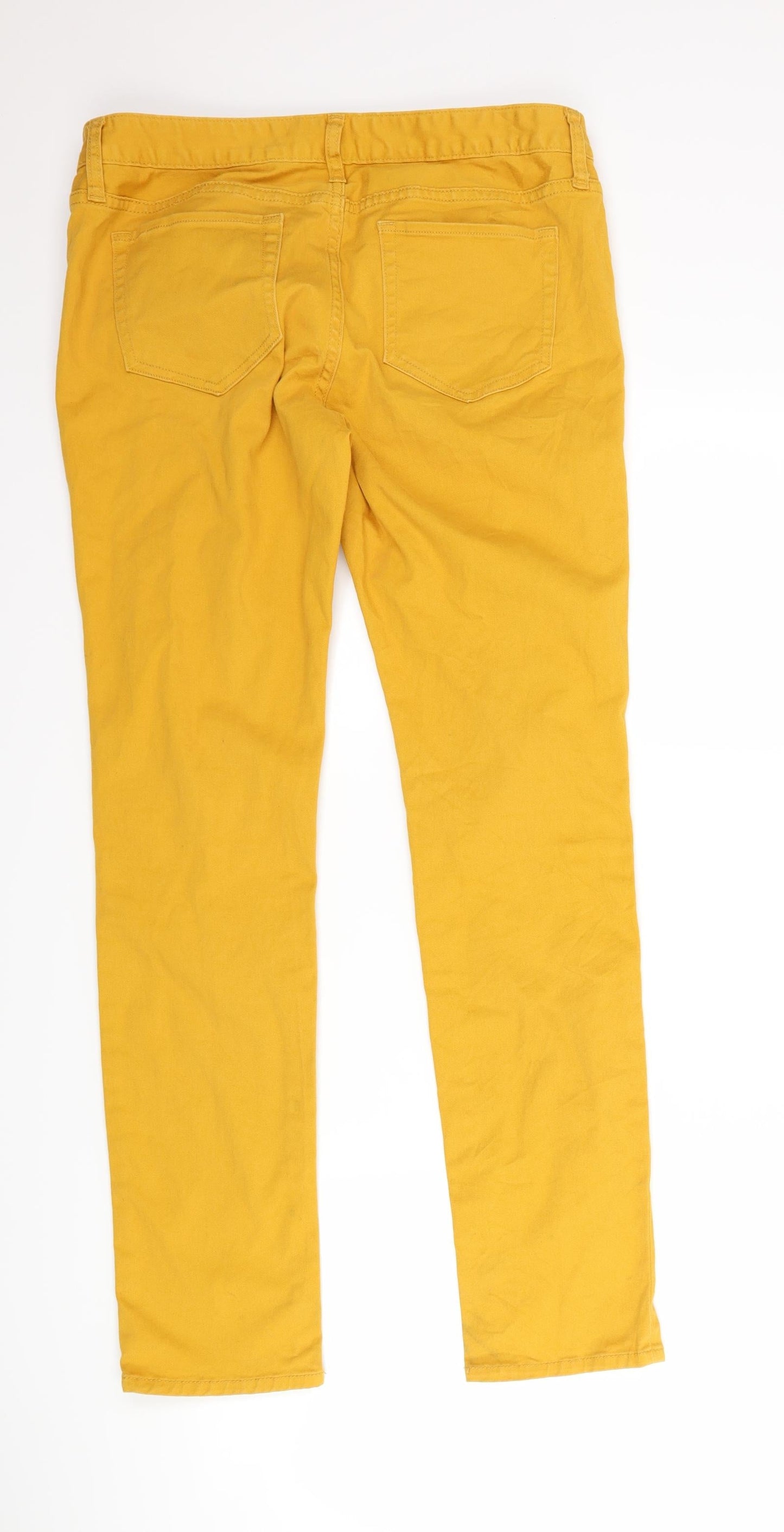 GU Womens Yellow  Denim Skinny Jeans Size 32 L29 in