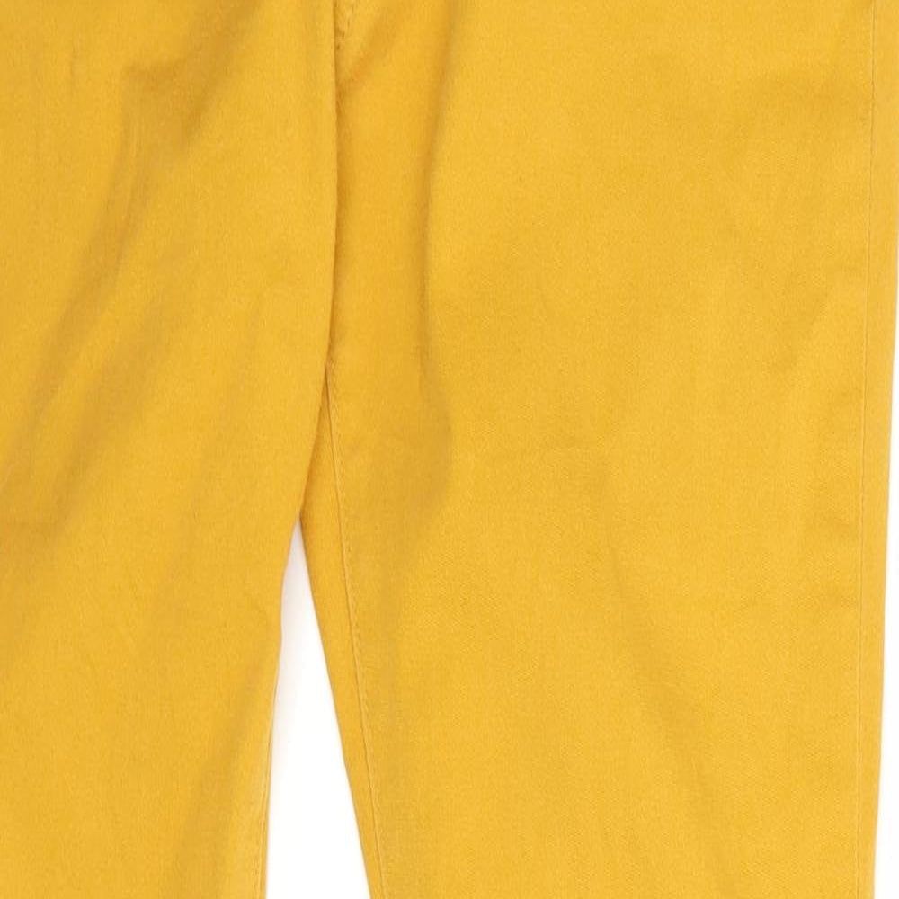GU Womens Yellow  Denim Skinny Jeans Size 32 L29 in