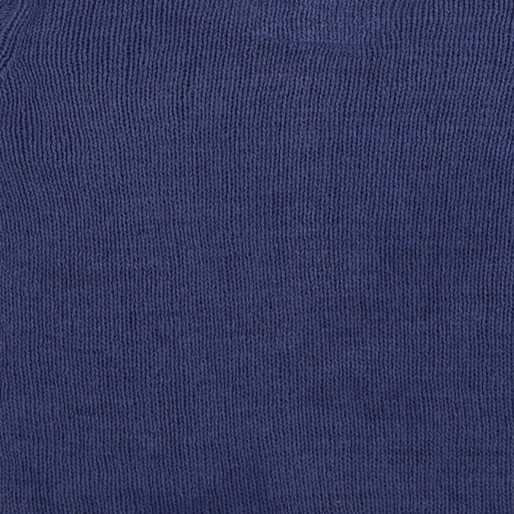 H&M Mens Blue  Crochet Pullover Jumper Size XS