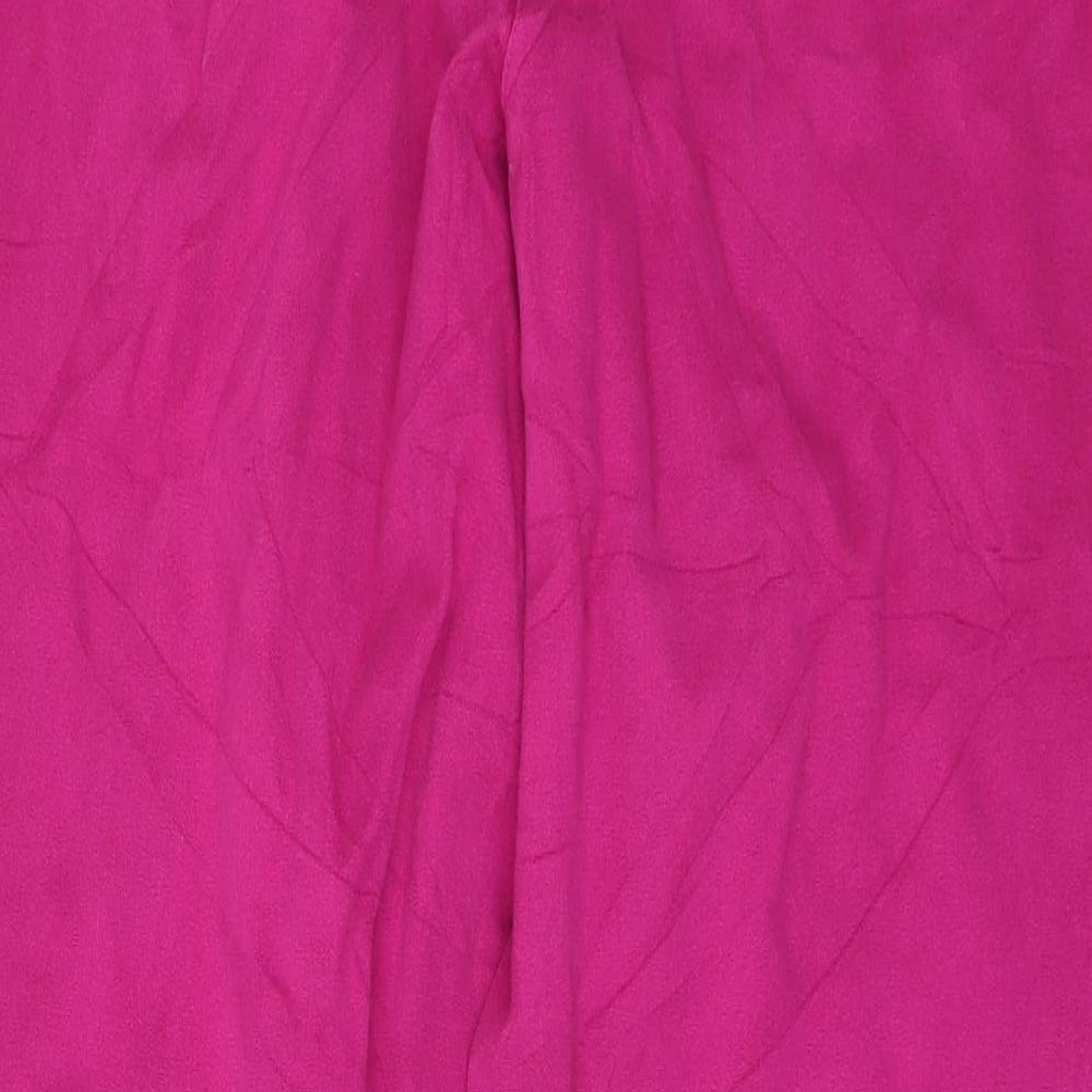 Madeleine Womens Pink  Denim Wide-Leg Jeans Size 20 L21 in