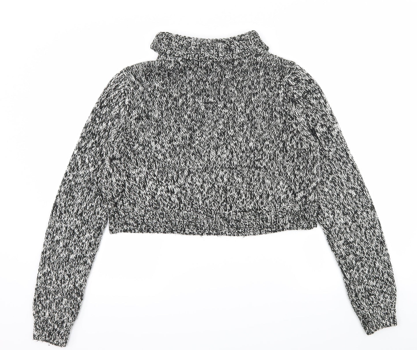 H&M Womens Black  Knit Pullover Jumper Size M