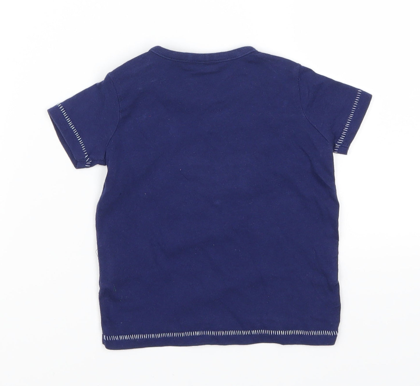 NEXT Boys Blue   Basic T-Shirt Size 6-9 Months  - Tres Bon