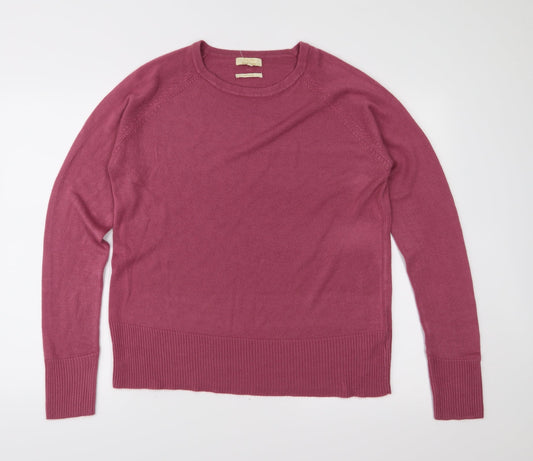 Sarah Hamilton Womens Pink  Knit Pullover Jumper Size L
