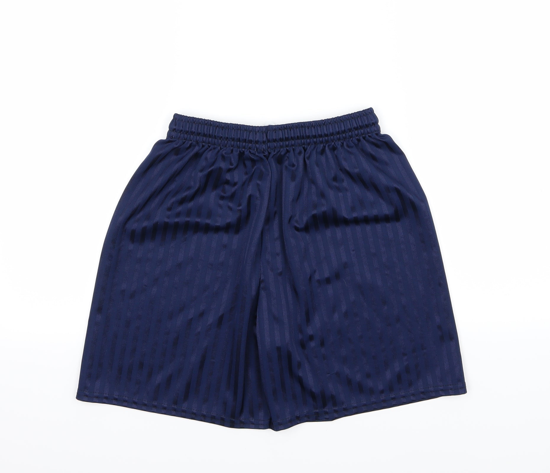 Preloved Preworn Mens Blue Striped  Sweat Shorts Size S - Back