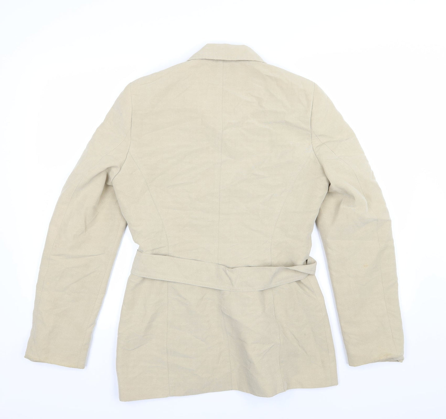 Wallis Womens Beige   Overcoat Coat Size 10