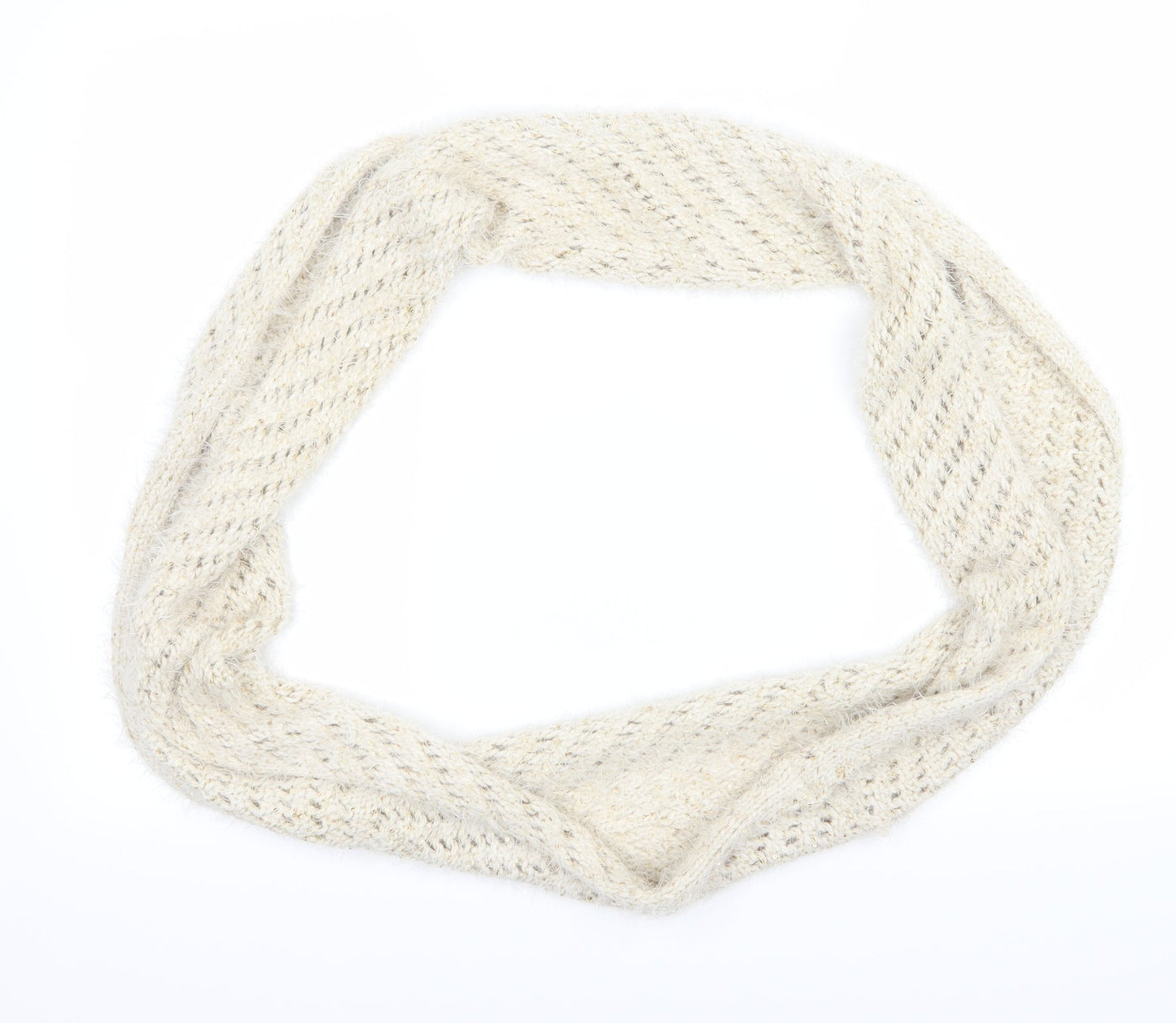 Preworn Womens Beige  Knit  Scarf