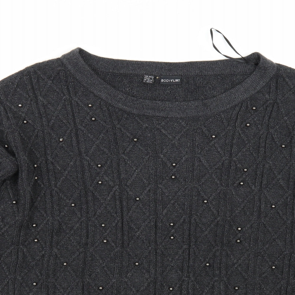 Bodyflirt Womens Grey   Pullover Jumper Size S