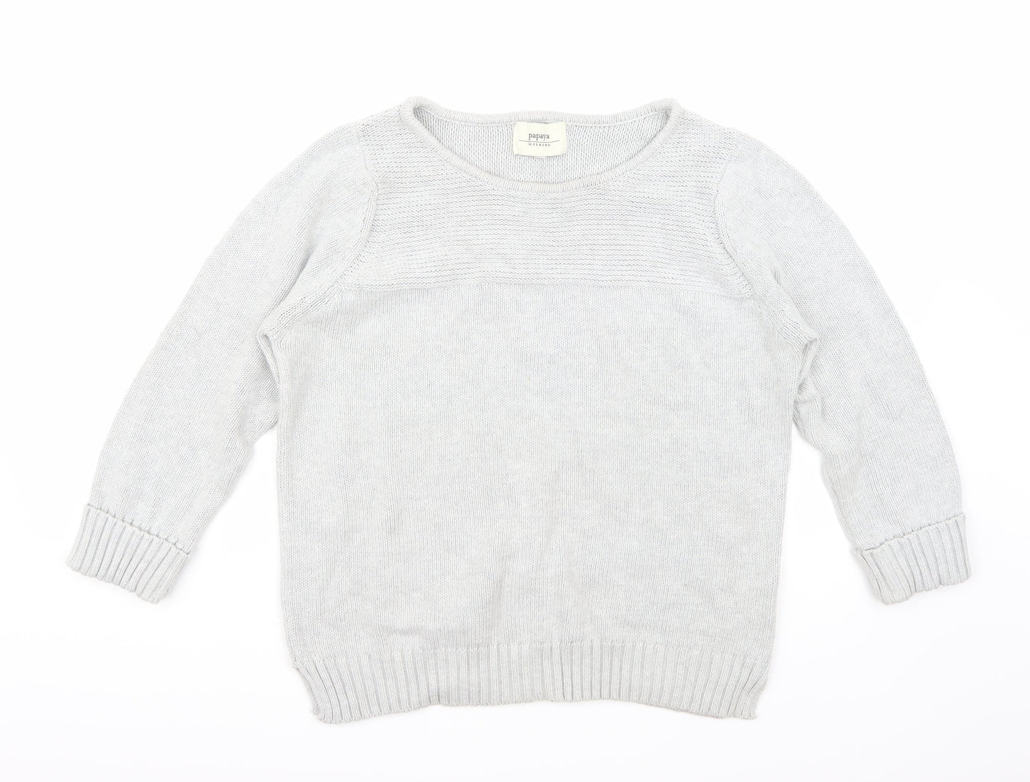 Papaya Womens Grey   Pullover Jumper Size 16