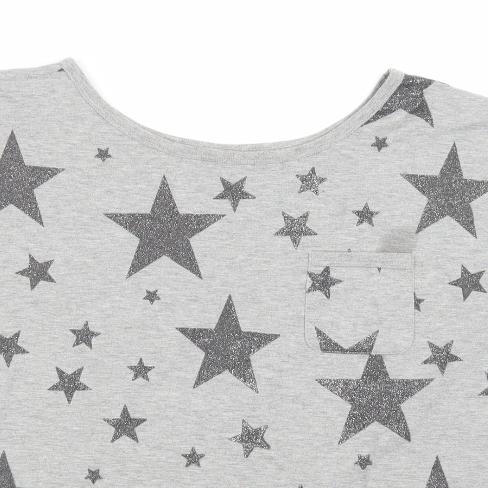 Peacocks Womens Grey   Basic T-Shirt Size 10