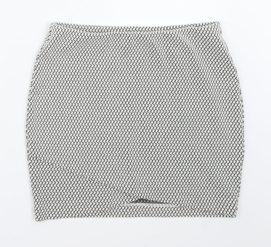 H&M Womens White   A-Line Skirt Size S