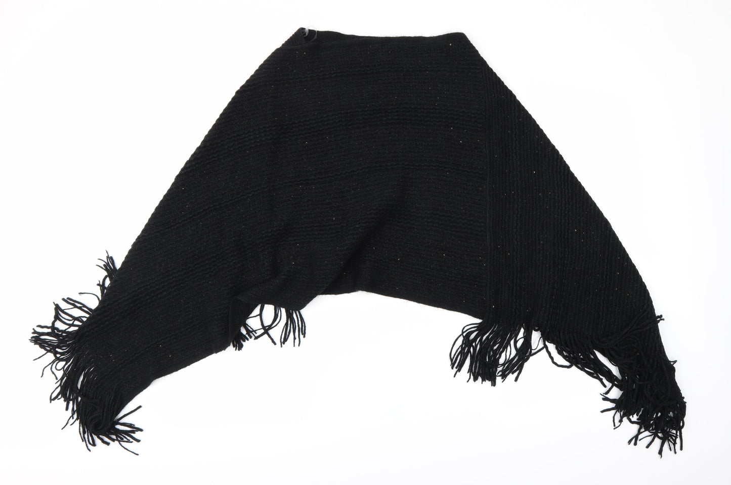 Preworn Womens Black    Shawl/Wrap
