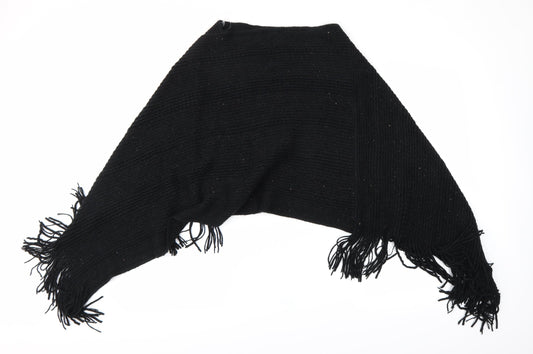 Preworn Womens Black    Shawl/Wrap