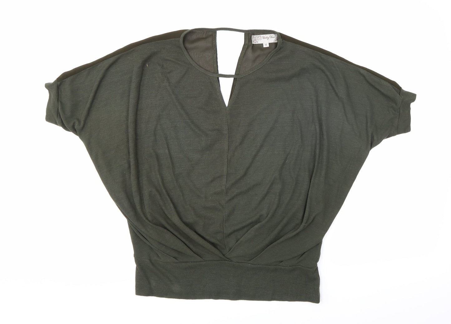 Voulez-Vous Womens Green   Basic Blouse Size M