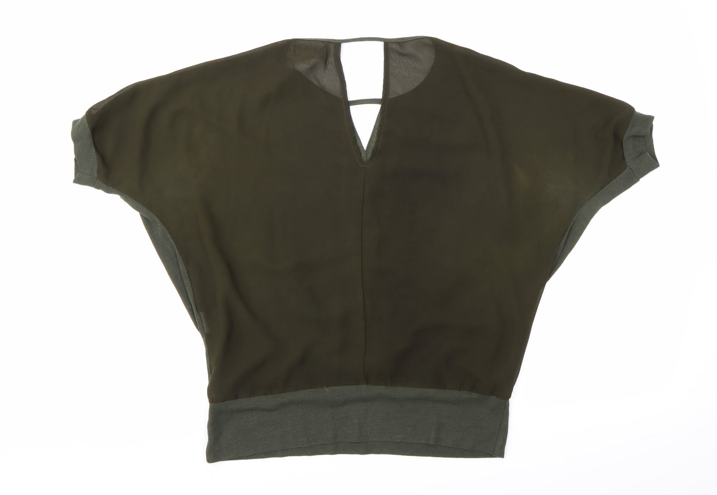 Voulez-Vous Womens Green   Basic Blouse Size M