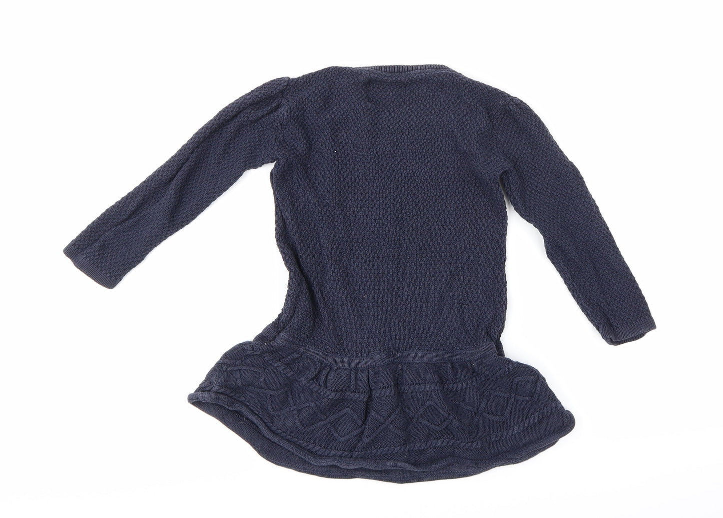 TU Girls Blue   Jumper Dress  Size 2-3 Years