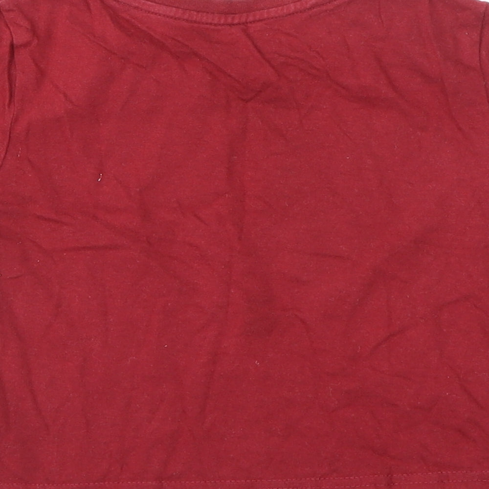 Rebel Boys Red   Basic T-Shirt Size 2-3 Years