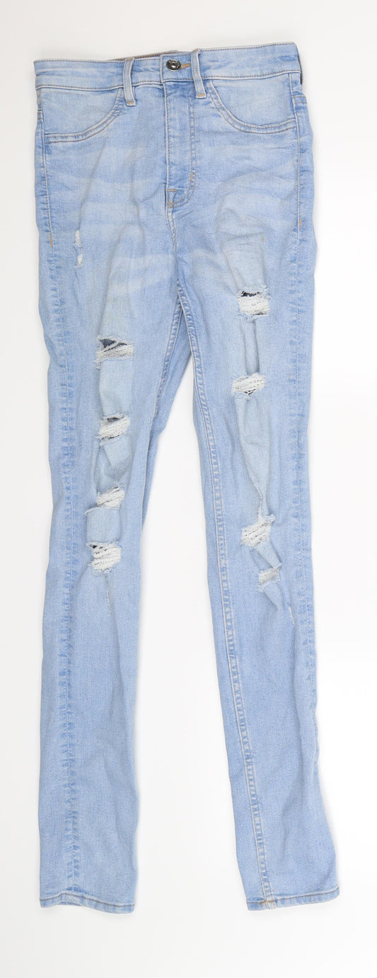 Divided Womens Blue  Denim Jegging Jeans Size 4 L31 in