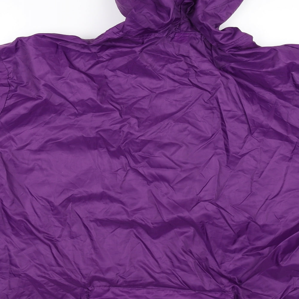 Festival Womens Purple   Rain Coat Jacket Size M