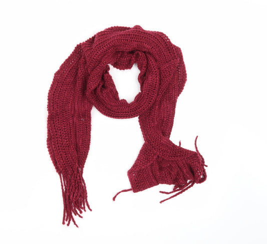 Preworn Womens Pink  Knit  Scarf
