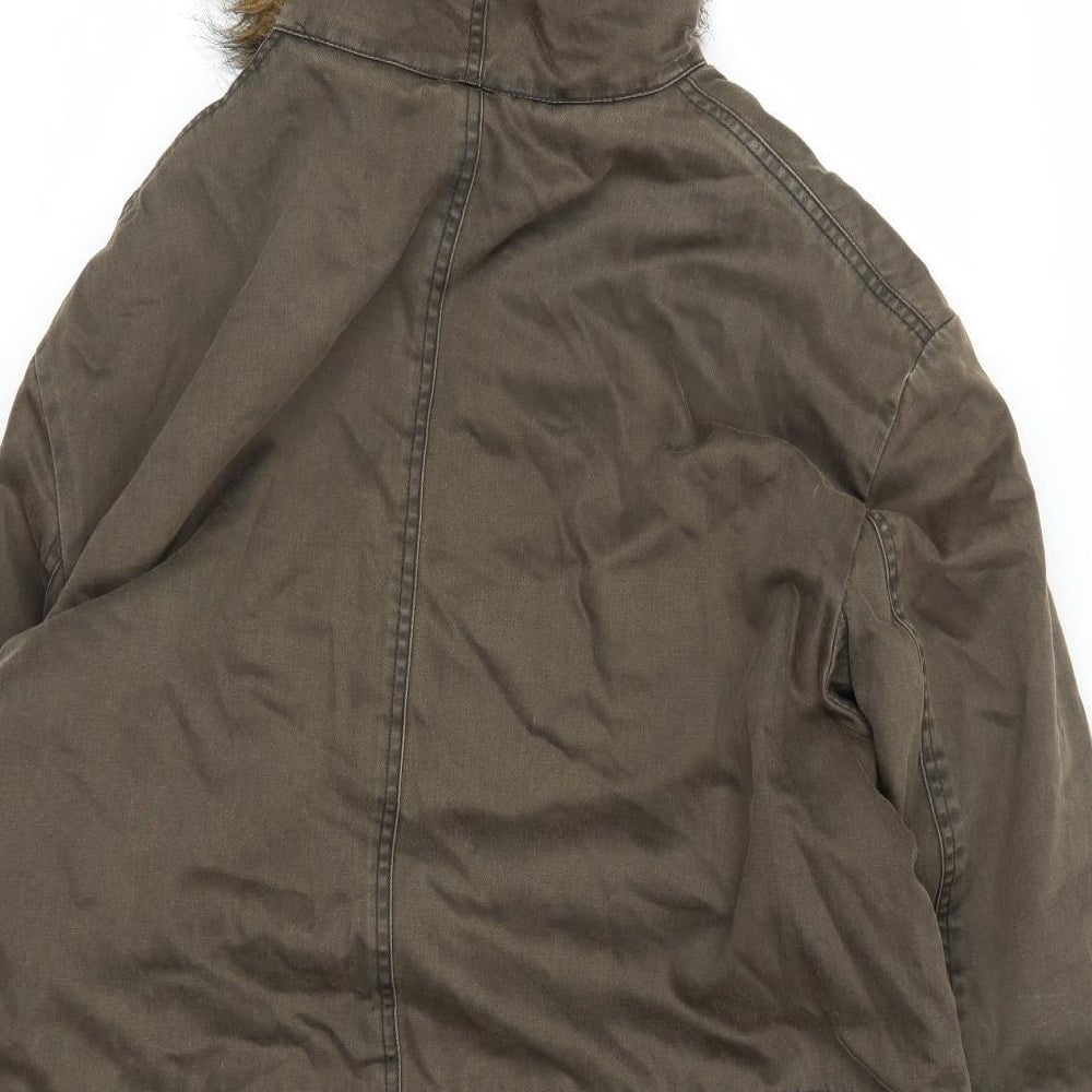 NEXT Womens Green   Overcoat Coat Size M