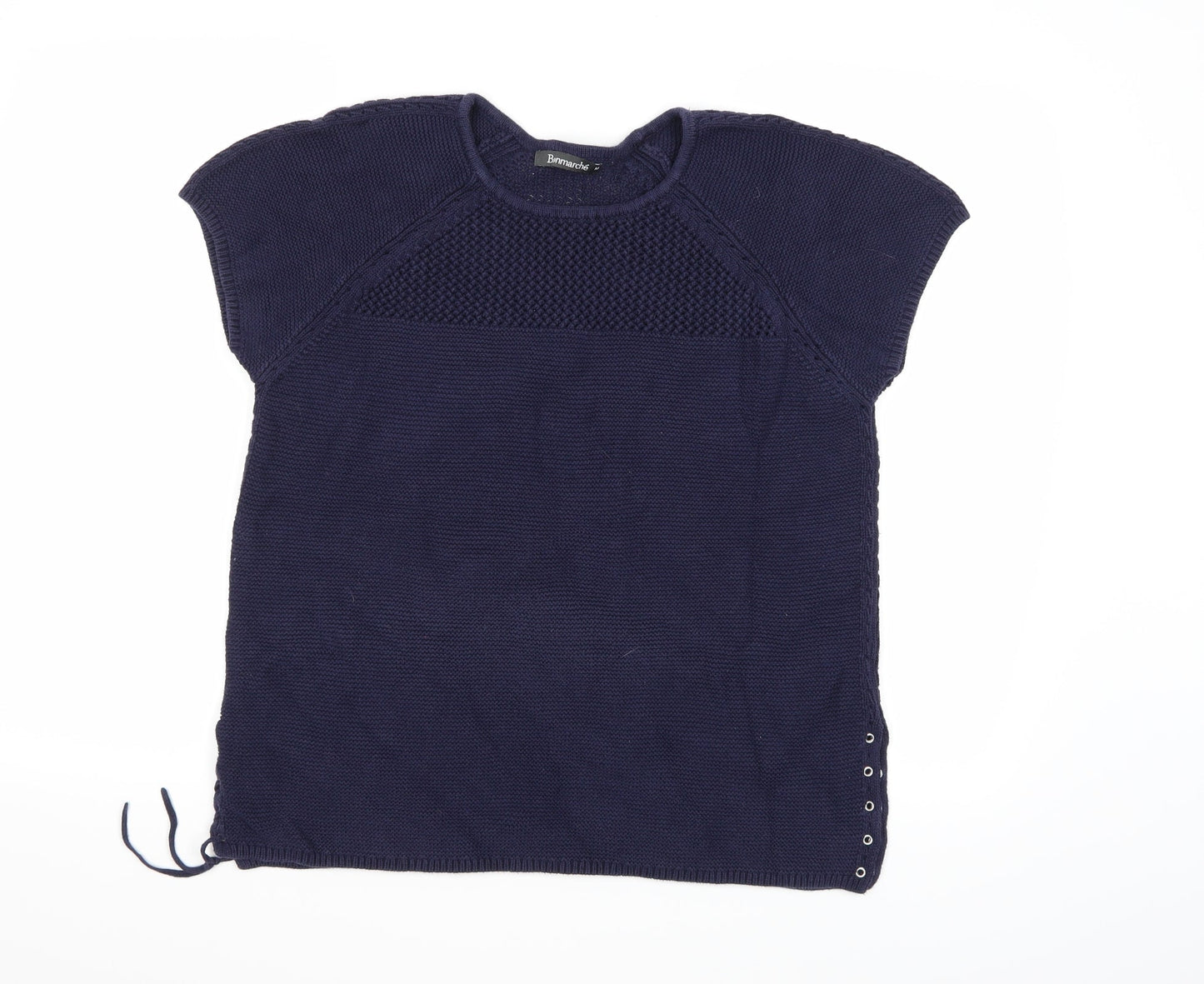 Bonmarché Womens Blue  Knit Pullover Jumper Size M