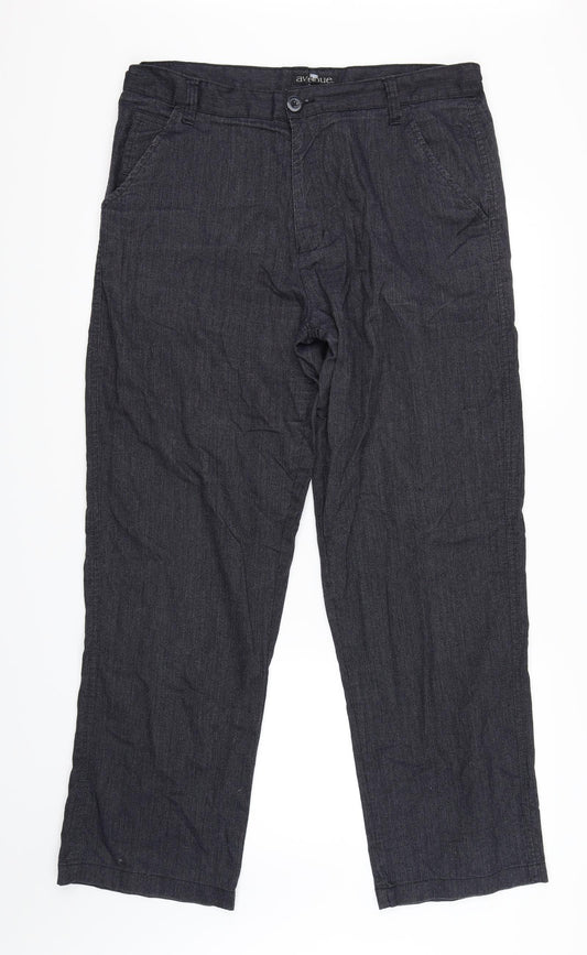 Avenu Womens Blue   Trousers  Size 16 L31 in