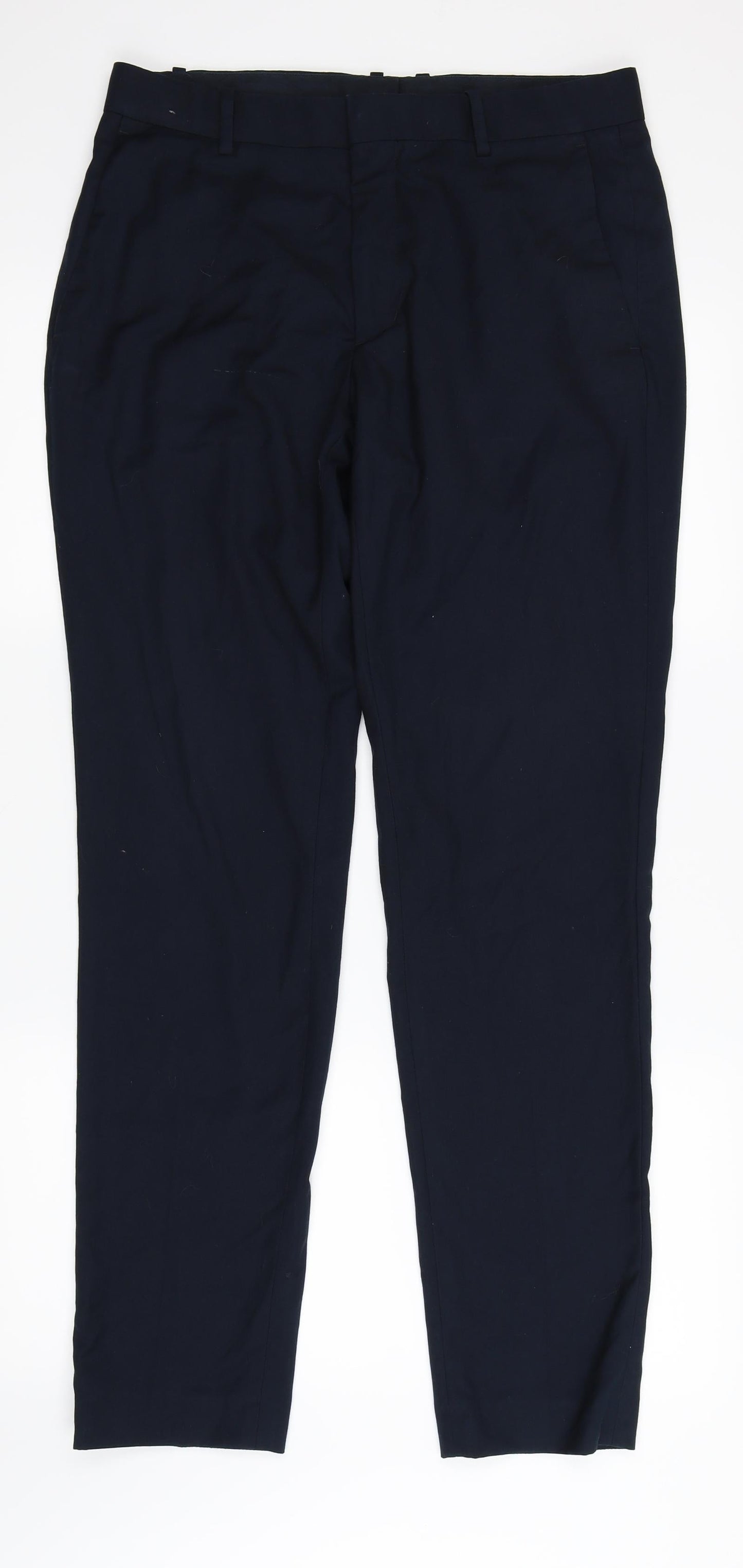 H&M Womens Blue   Trousers  Size 34 L30 in