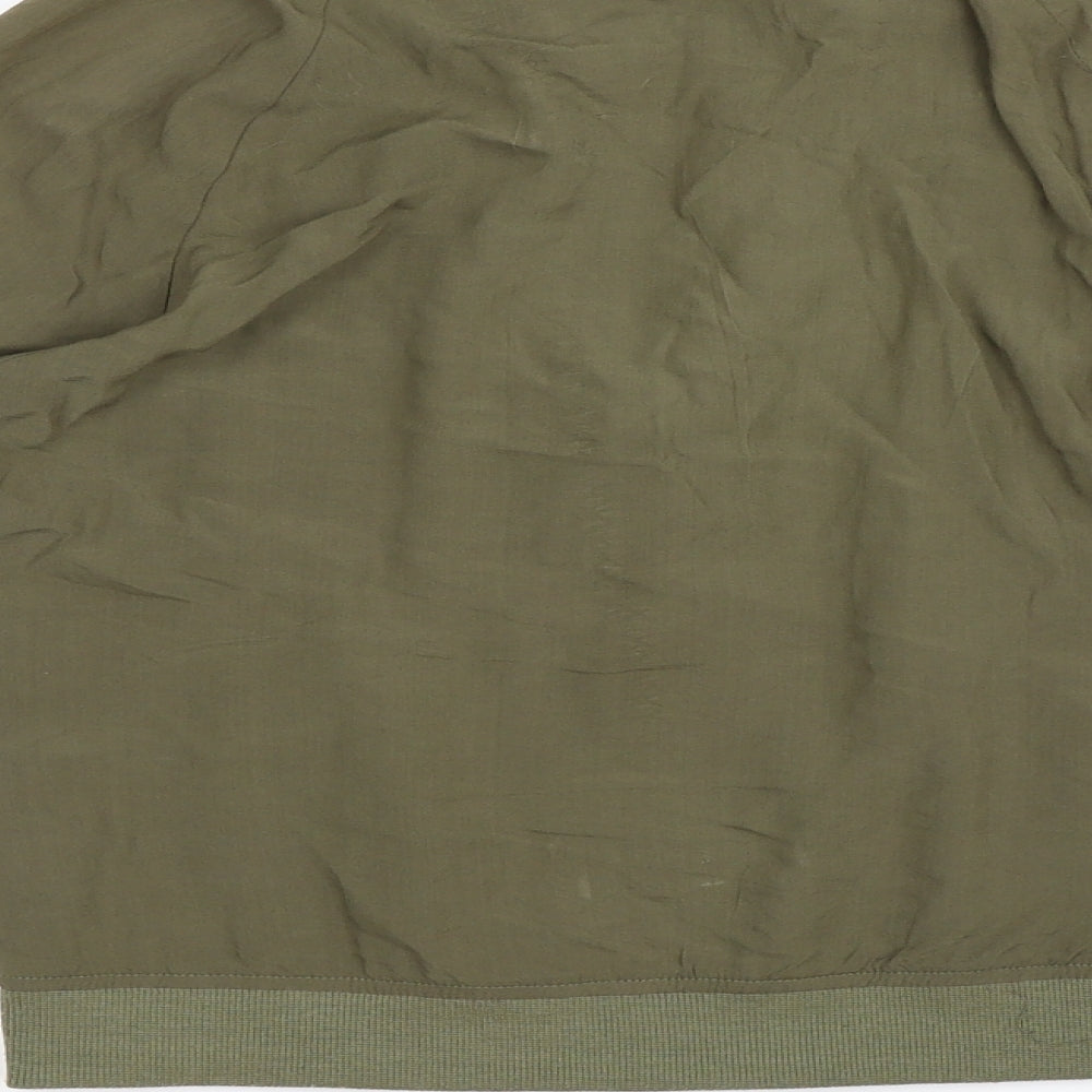Select Womens Green   Bomber Jacket Jacket Size 8