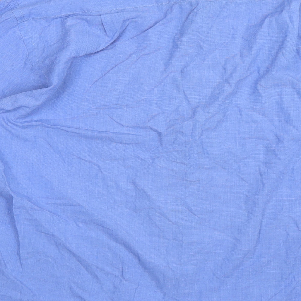 BHS Mens Blue    Button-Up Size 15.5