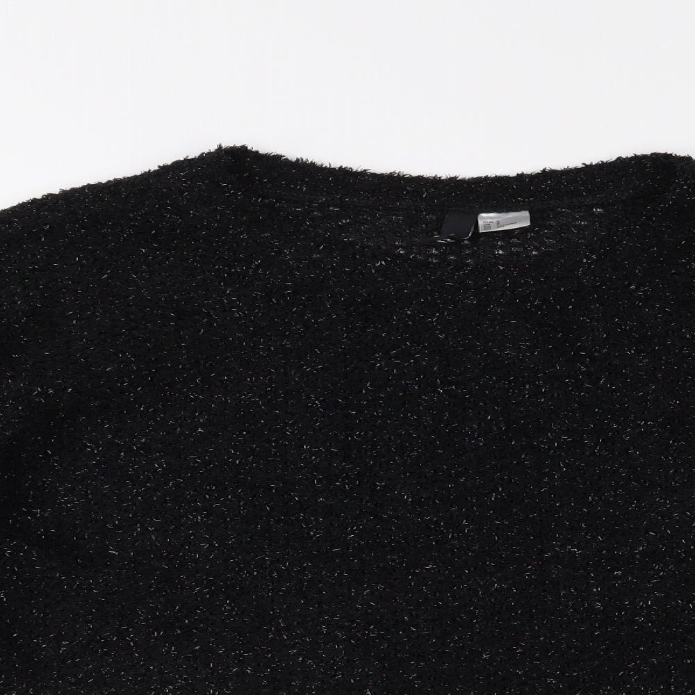 H&M Womens Black   Pullover Jumper Size S