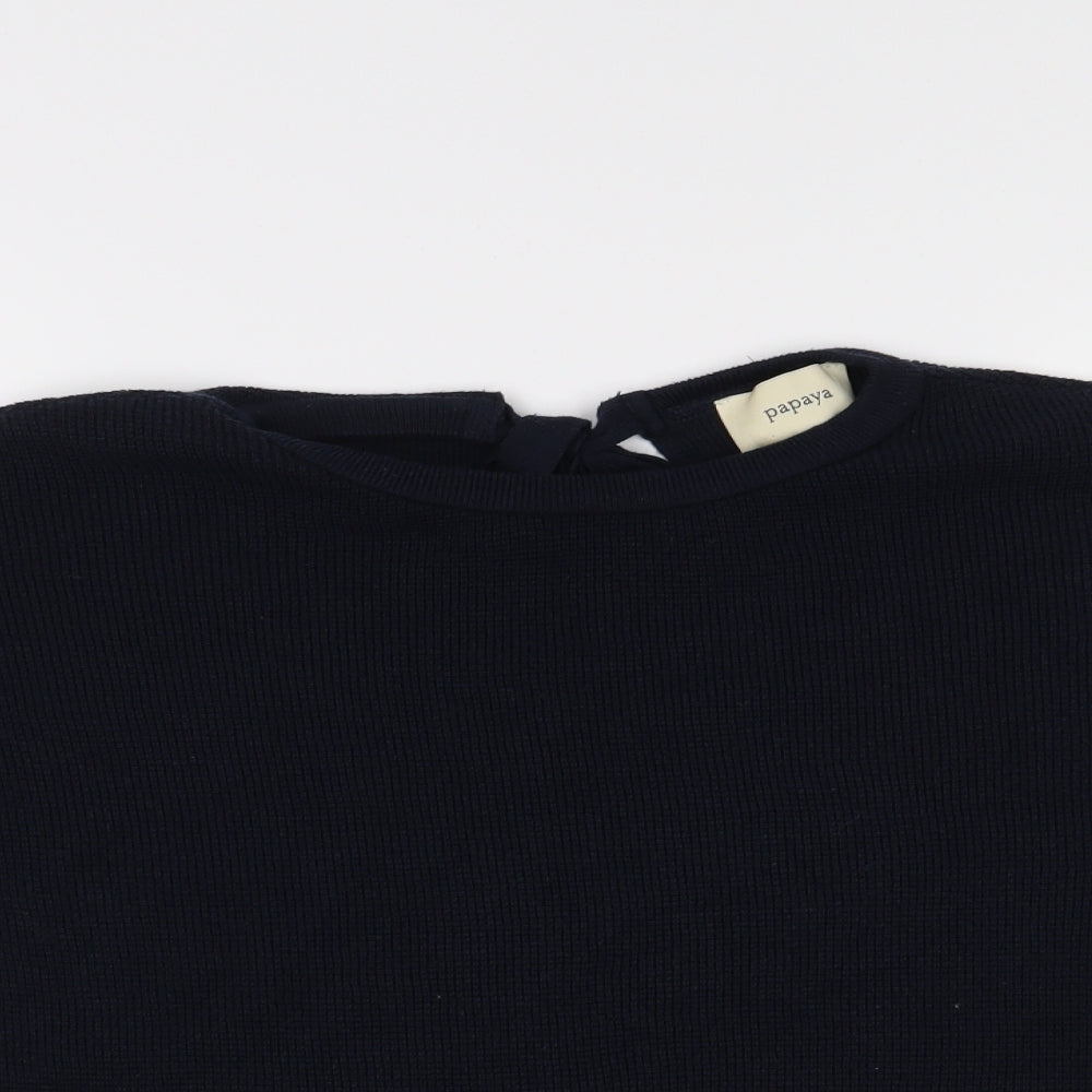 Papaya Womens Blue   Pullover Jumper Size S