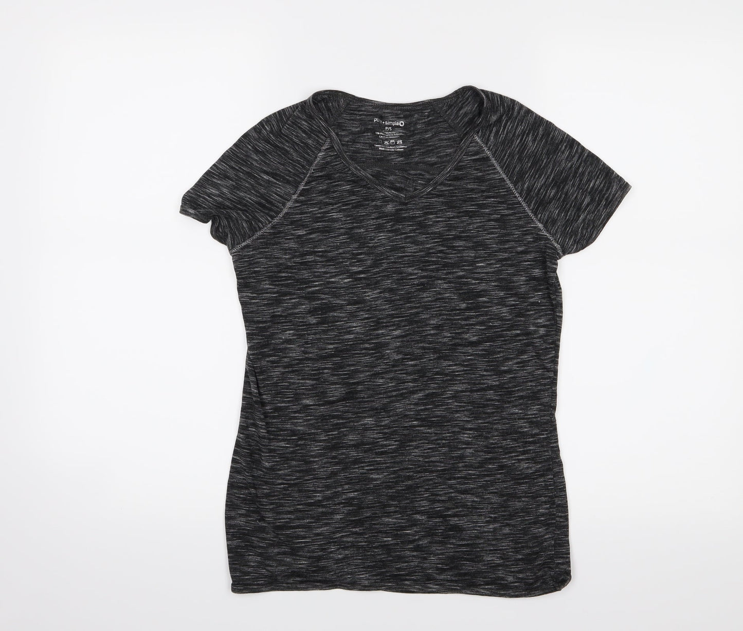 pure + simple Womens Grey   Basic T-Shirt Size S
