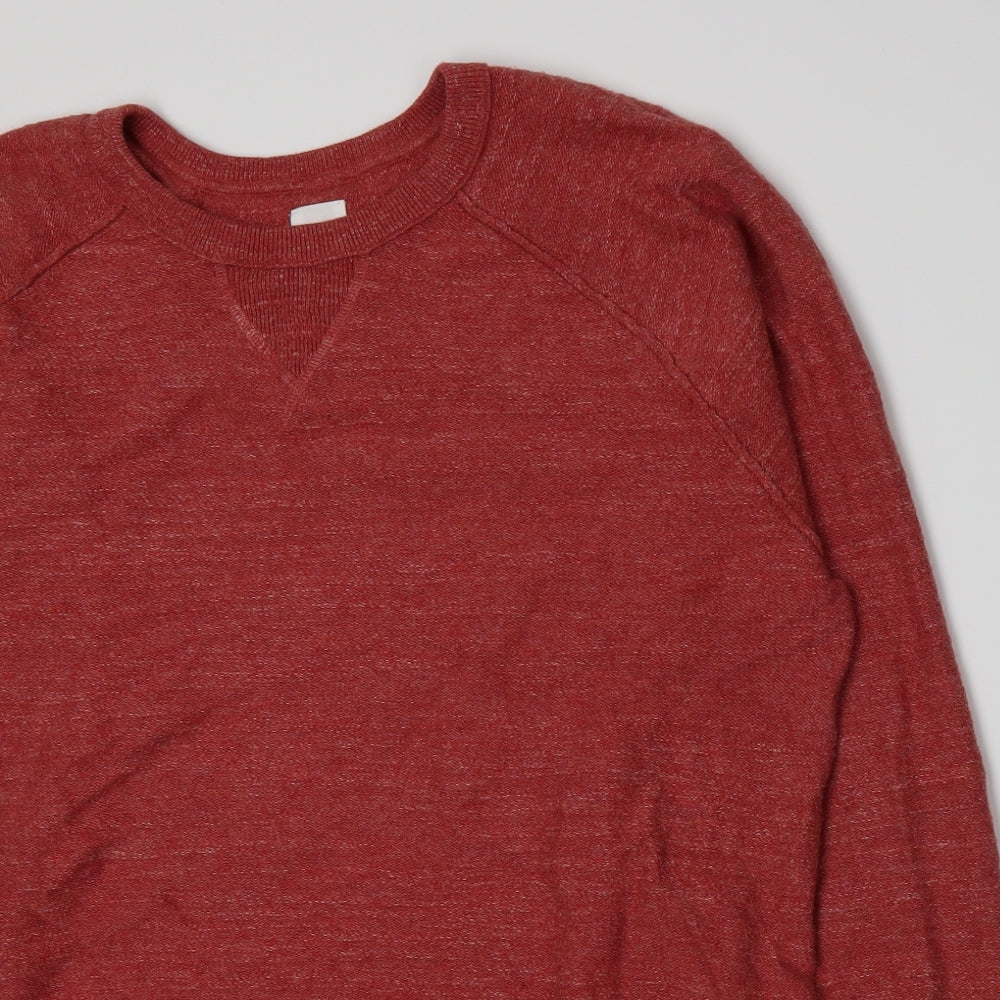 Gap Mens Red  Knit Pullover Jumper Size L