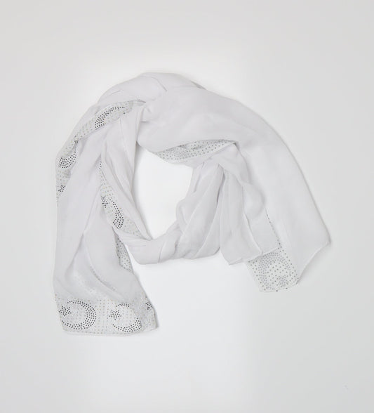 Nafisa Womens White    Scarf