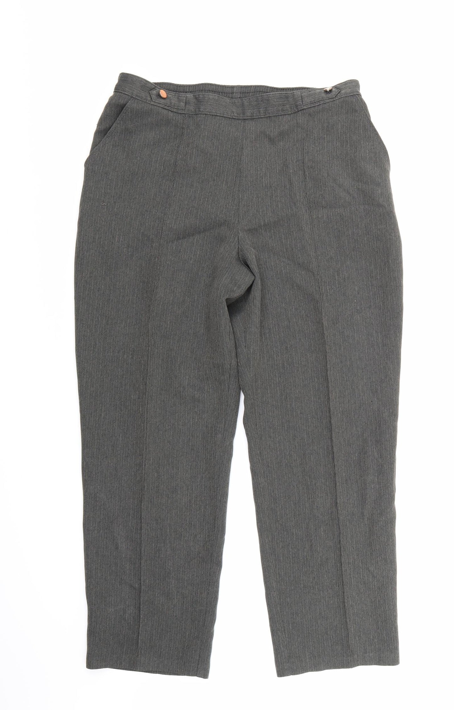 Marks and Spencer Womens Grey   Trousers  Size 14 L26 in