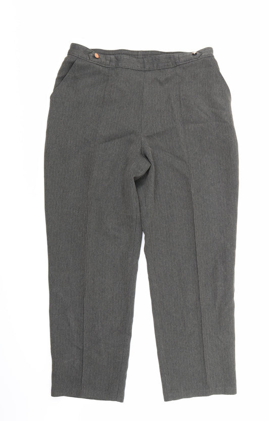 Marks and Spencer Womens Grey   Trousers  Size 14 L26 in